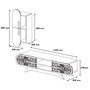 Hanah Home Defne - Mueble de TV Nogal y Blanco